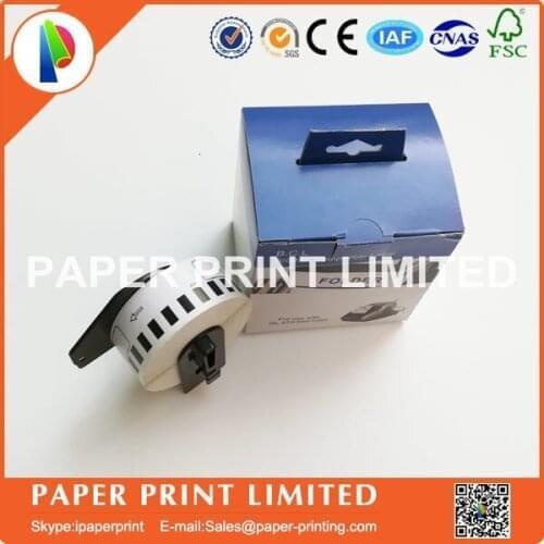 4 Rolls Generic DK-22210 Label 29mm*30.48M Continuous Compatible Brother Printer QL-570/700 All Come With Plastic Holder