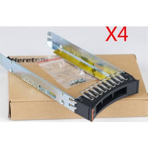 4PCS/lot 2.5" SFF SAS/SATA/SSD Caddy Tray Bracket For IBM x3650 x3550 x3500 x3400 M2 M3 M4 44T2216 W/Screws