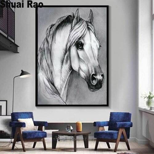 Animal horse full square/round 5d diy Diamond Painting cross stitch Diamant mosaic embroidery sale for home decor gift