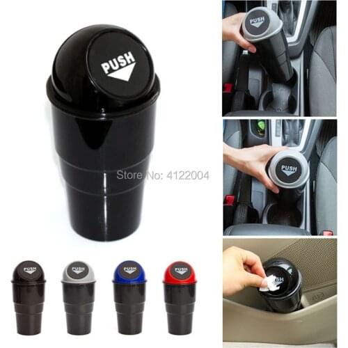 Car Trash Can Garbage Dust For KIA RIO K3 K4 K5 Sportage SORENTO venga ,Hyundai Avante Sonata Santafe i20 i30 HB20 Solaris ix35