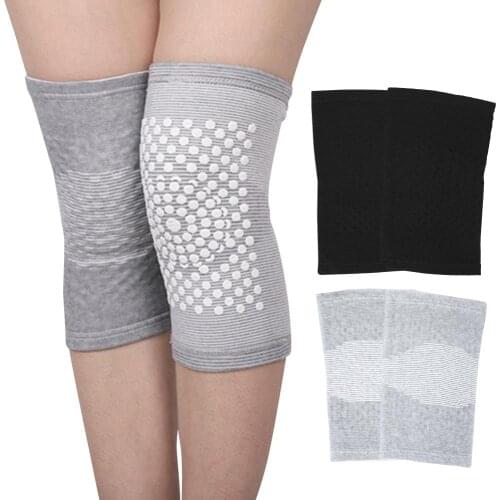 2pcs Self Heating Support Knee Pads Knee Brace Warm for Arthritis Joint Pain Relief and Injury Recovery Belt Knee Massager Foot