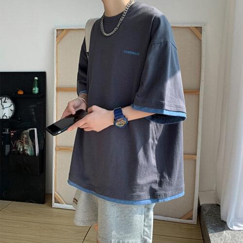 Hip Hop Oversize T-Shirt Streetwear Harajuku Printed T Shirt 2021 Men Spring Summer Short Sleeve T Shirt for Men One Piece D12