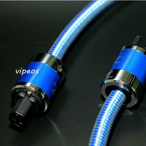 Hot King Snake KS-GT3 AC 4N pure red copper power cable with CRYO-196 Rhodium plug powerline 1.8m for Amp