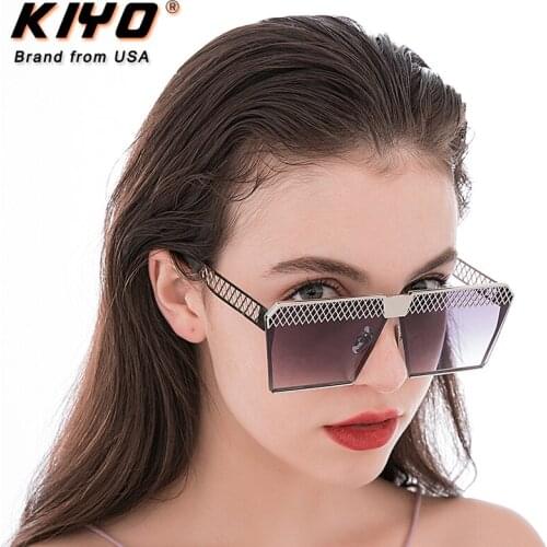 KIYO Brand 2020 New Women Men Square Polarized Sunglasses Metal Classic Sun Glasses High Quality UV400 Driving Eyewear 0019A
