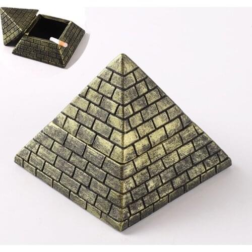 Classical pyramid shaped concrete ashtray Creative cement decorative ashtrays