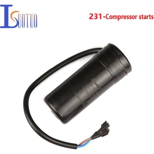 Refrigerator Capacitor CD60 fridge freezer display compressor start capacitor 330V 64uf 80MFD