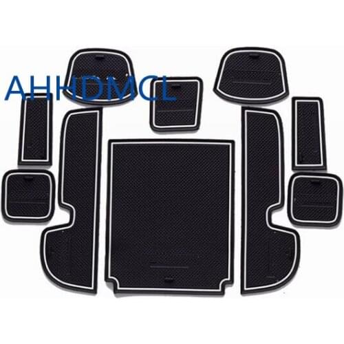 Car Door Groove Mat Gate Slot Cup Armrest Storage Pad Mat For Odyssey 2015 2016 2017