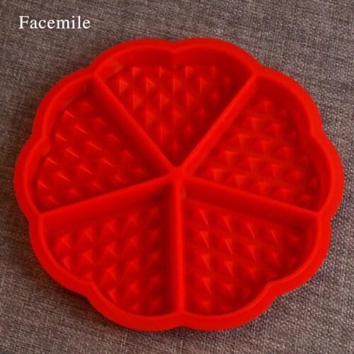 1PCS Round Waffle Shape Silicone Mold, Jelly, Chocolate, Soap ,Gift Decorating DIY Kitchenware Bakeware 51068