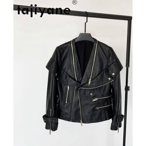 Korean Women 2021 Autumn Clothes Real Sheepskin Jacket Woman Genuine Leather Coats Super Quality Mujer Chaqueta TN2060