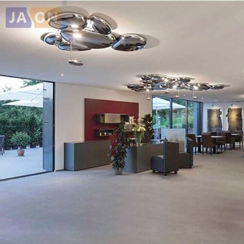 LED Postmodern ABS Iron Chrome Water Drop LED Lamp.LED Light.Ceiling Lights.LED Ceiling Light.Ceiling Lamp For Foyer Bedroom