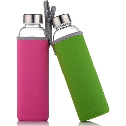 LOULONG Glass Water Bottles