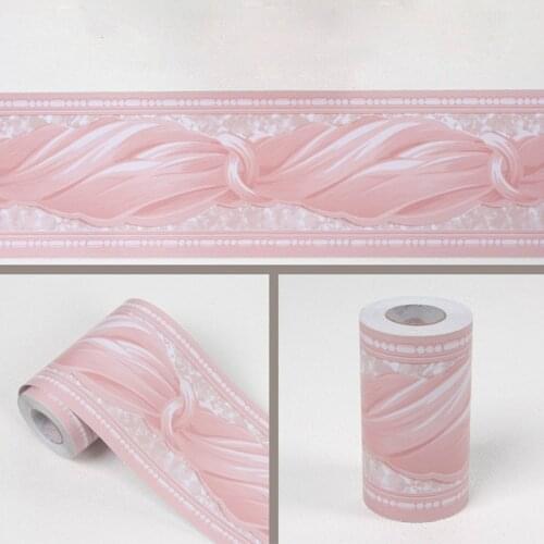 10M Waist line wall sticker kitchen Waistline bathroom toilet waterproof self adhesive PVC wallpaper border room floral stickers