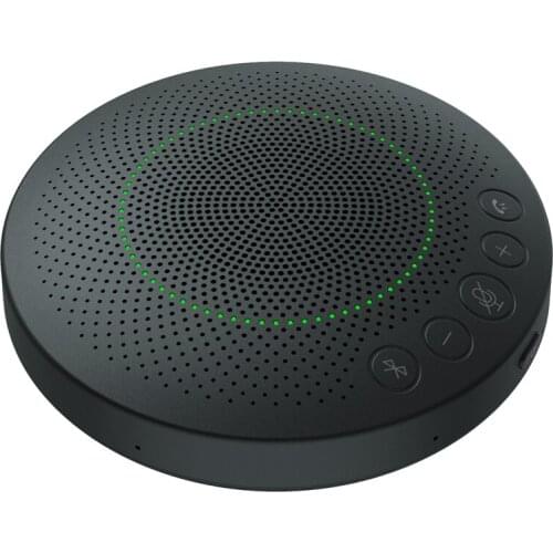 Portable USB and Bluetooth omnidirectional speakerphone conference speaker with long life battery
