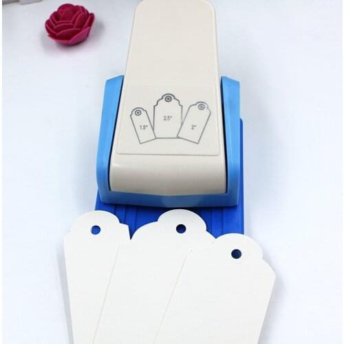 Punch Tag top Punch straight 1.5,2 or 2.5 inch gift Tag paper punches for scrapbooking craft perfurador diy puncher