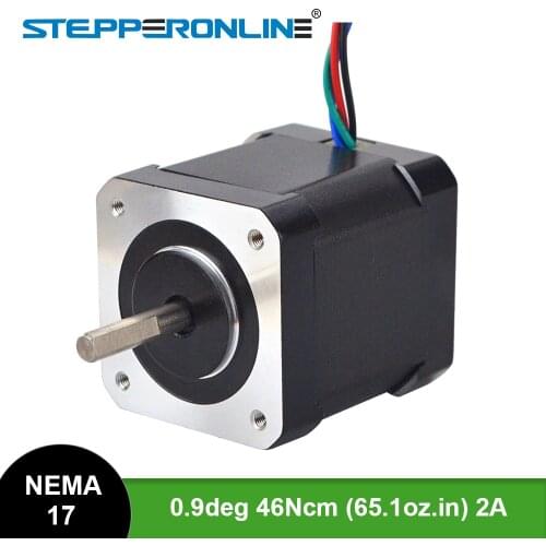 0.9deg Nema 17 Stepper Motor 2A 42x48mm 46Ncm/65oz.in 4-lead Nema17 Stepper 42 Motor for DIY 3D Printer CNC Robot