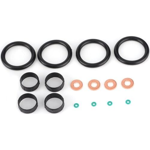 Fuel Injector Seal Set Washer O‑Ring Replacement 198196 Fit For Citroen Nemo Xsara C1 C2 C3