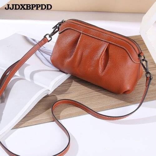 2020 Small Bag Women Genuine Cow Leather Mini Shoulder Bag Ladies Handbags Crossbody Bags Messenger Bag High Quality Hot