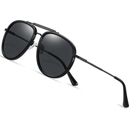 Unisex Classic Style Bifocal Sunglasses Readers with Lens UV400 Protection Outdoor Reading Glasses for Men and Women NX