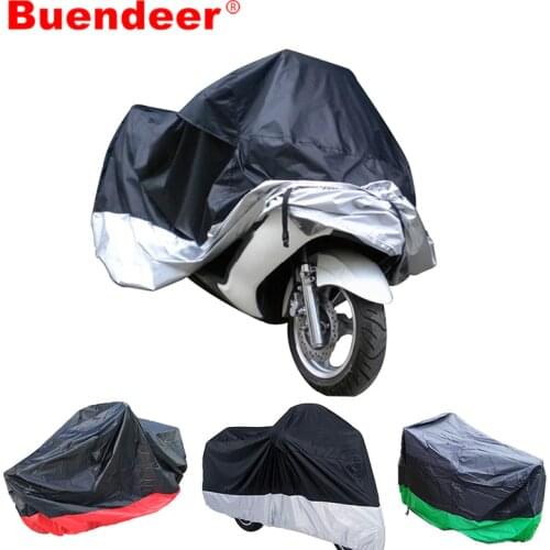 Buendeer 3 Colors M/XL/XXL/XXXL Motorcycle Cover Waterproof Outdoor UV Protector Bike Rain Motorbike Scooter Protective Covering