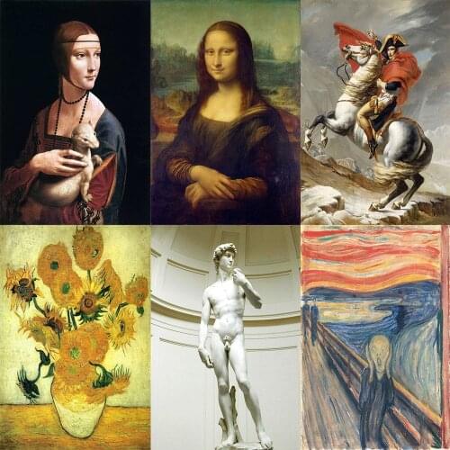 World Famous Oil Painting Series DIY Diamond Painting Full Square/Round Diamond Embroidery Sale Rhinestone Picture Unique Gift