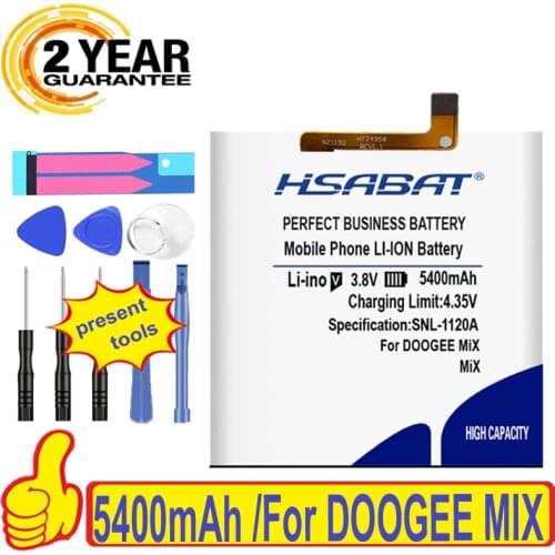 HSABAT Top Brand High quality 5400mAh MIX Battery for DOOGEE MIX