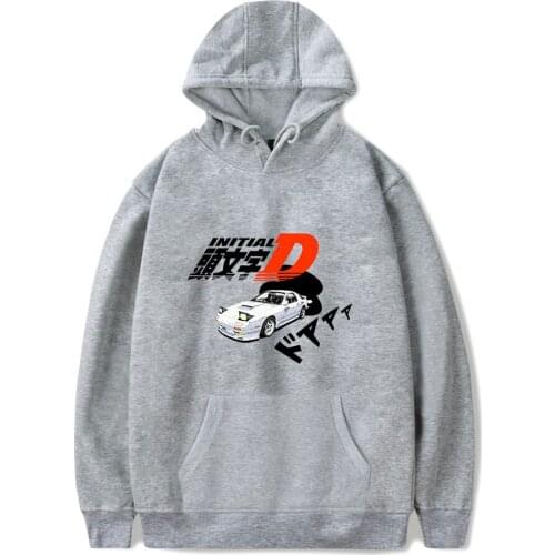 Funny pop Initial D Hoodies NISSAN Skyline GT-R Print Hoodies Harajuku Cartoon Men women Hoodies Streetwear JDM Sweatshirts tops