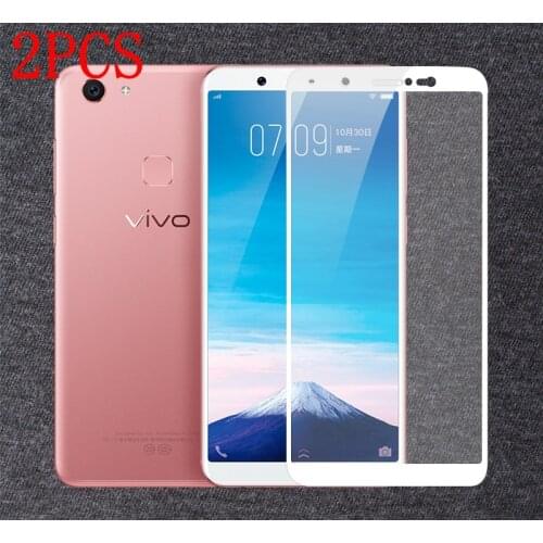 2PCS Full Cover Tempered Glass For Vivo V7 Screen Protector protective film For Vivo V7 Y75 glass