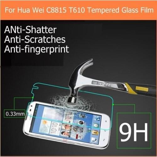 2.5D For Huawei Ascend G610 Tempered Glass 9H High Quality Protective Film Explosion-proof Screen Protector for Huawei c8815