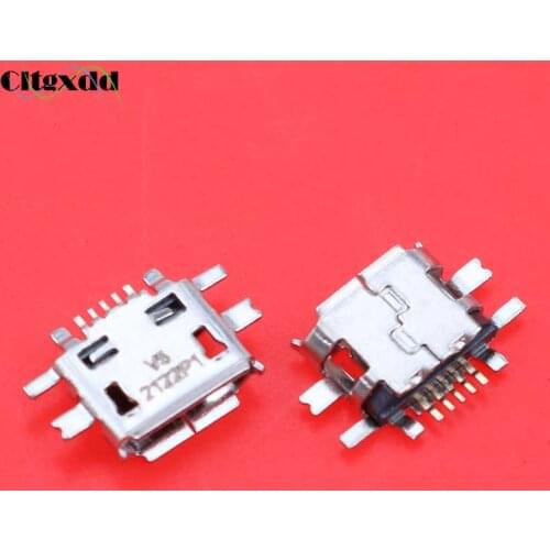 Cltgxdd 2PCS Mini Micro USB Jack Connector Socket Data charging Port,Tail Plug For Nokia N97 E52 E55 N8 VIVO V1 Y1 S3 E1 E3 S12