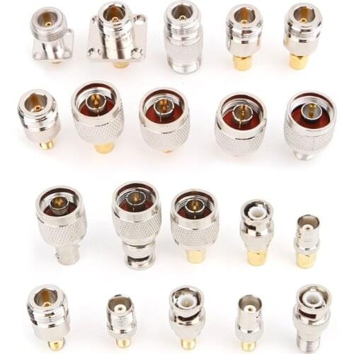20Pcs/Set N Type BNC TNC SMA RF Connector Adapter Kit Test Converte