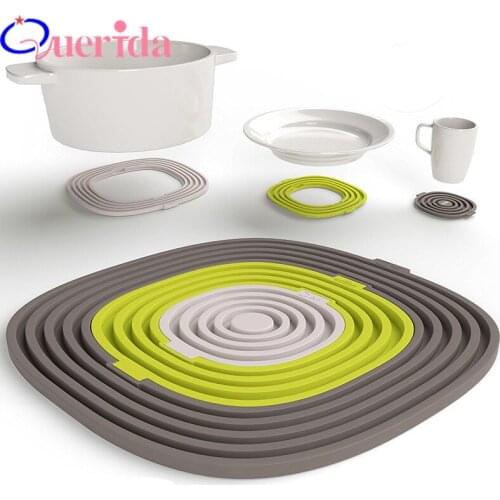 3PCS/SET Silicone Drink Coaster Coffee Cup Placemat Afternoon Tea Dishes Fruit Plate Cup mat Table Placemat Accessories Kitchen