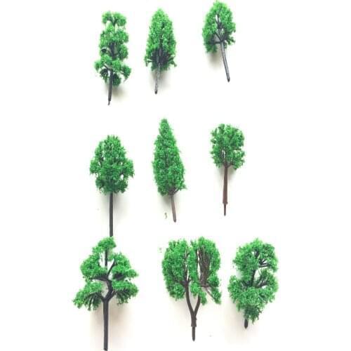45pcs/lot Architecture N Scale Model Green Tree In 6cm For Ho Train Layout