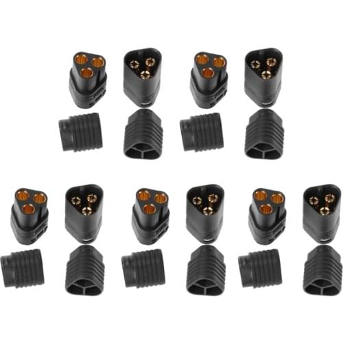 5Pairs MT60 3.5mm 3 Pole Bullet Connector Plug Male & Female For RC ESC to Motor Oct20-A