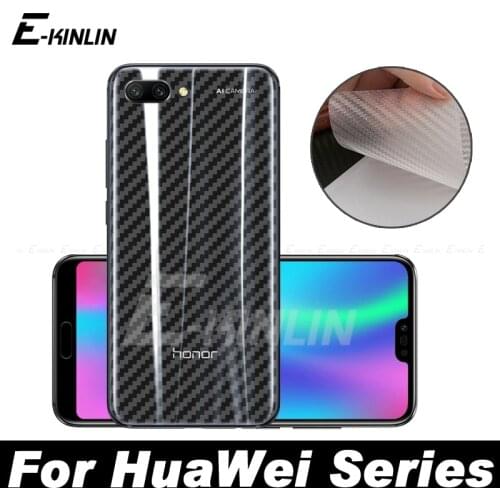 3D Carbon Fiber Back Cover Screen Protector Protective Film For HuaWei Honor 10 9X 8X Max 7S 7X 8 9 Lite Pro Premium Not Glass
