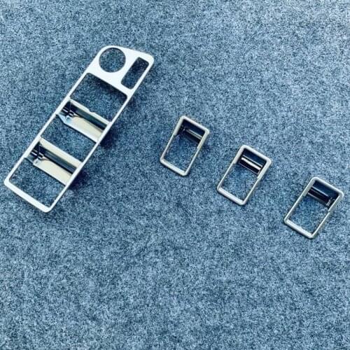 Car-Styling Accessories For Toyota Harrier/Venza XU80 2020 2021 ABS Chrome Window Control Panel Glass Lift Switch Cover Trim