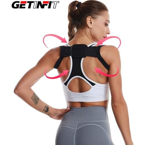 Getinfit Back Brace Support Shoulder Belt Corrector Rectify Straighten Posture Correction Correction Men Women Back Belt