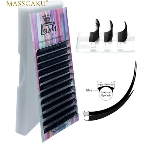 Quick delivery 8-18mm premium soft and light synthetic matte lashes volume individual eyelashes extension with private label box