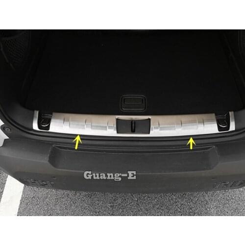 For Jeep Renegade 2016 2017 2018 2019 2020 Car Body Stainless Steel Inner Rear Trunk Bumper Trim Plate Frame Threshold Pedal