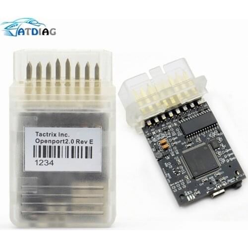 Openport 2.0 J2534 ECU Flash Chip Tuning Interface Taxtrix Openport 2.0 ECUFLASH With Full Software New PCB Golden Pin Adapter