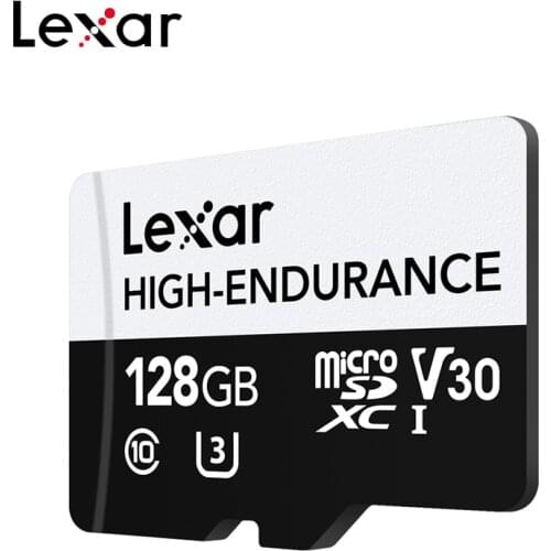 Lexar High-Endurance Micro SD Cards 128GB Up To 12,000 Hours Video Recording Memory TF Card For Dash Cam Home Security Camera