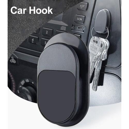 4Pcs Car Adhesive Hook Portable Organizer Storage Hanger For USB Cable Key Storage Fastener Clip Universal Para Autos Accesorios