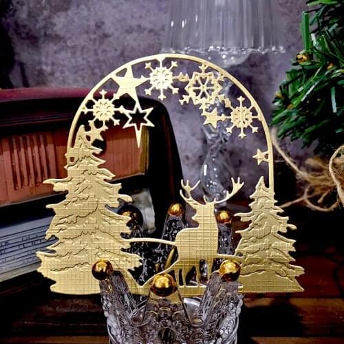 Panalisacraft Christmas noel navidad deer Metal cutting dies dis Scrapbooking Card Making Album Embossing Stencil Decoration