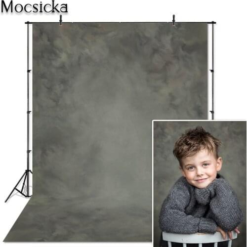 Mocsicka Abstract Old Master Photography Backdrops Dark Green Oil Painting Texture Background for Portrait Photographic Studio