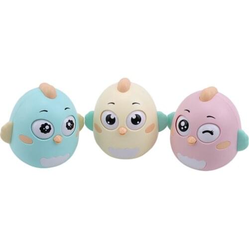 Cartoon Chick Design Lovely Doll Tumbler Rattle Early Kids Educational Toys Baby Infant Gift New Lovely