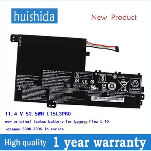 11,4 V 52.5WH L15L3PB0 new original laptop battery for Lenovo para Flex 5 15 Ideapad 330C 330S-15 series