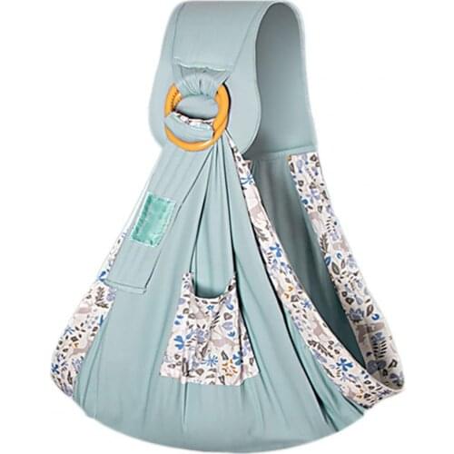 Baby Wrap Sling Dual Use Infant Nursing Cover Breathable Fabric Breastfeeding Carriers for Infant