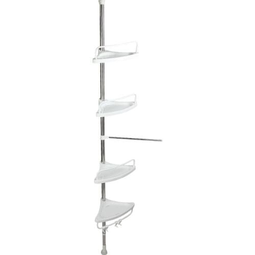 Extension type 4 Tier Corner Storage Holder Shelves Bathroom Shampoo Shower Kitchen Storage Rack Organizer Bath Accessory