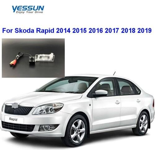 Yessun Rear View Reverse Backup Camera Waterproof For Skoda Rapid 2014 2015 2016 2017 2018 2019 HD CCD Night Vision Car camera