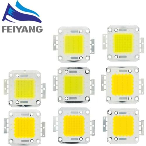 1PCS 10W 20W 30W 50W 100W White/Warm white LED CHIP Integrated High Power Lamp Beads 24*44mil 32V-34V 3200K-6500K 600-3000MA