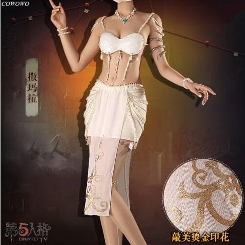 Anime! Identity V Samarra Gorgeous Sexy Suit Mysterious Nobility Uniform Cosplay Costume Halloween Party Dress Free Shipping